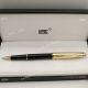 Copy Mont blanc Meisterstuck Rollerball pen Gold Cap & Black Barrel (3)_th.jpg